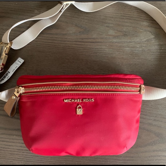red michael kors fanny pack